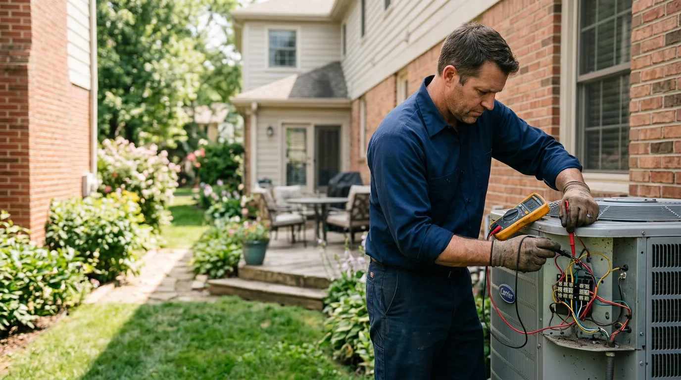 HVAC technician working near Garden Grove, IA